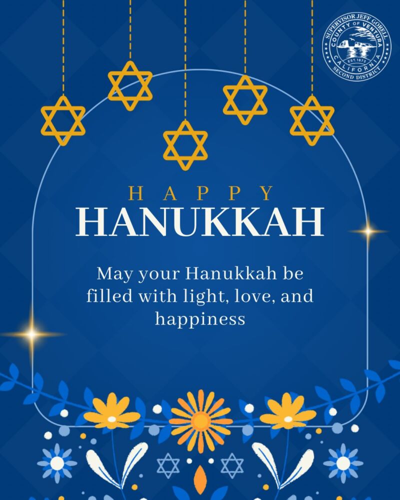Image for the Tweet beginning: Happy Hanukkah! Wishing you eight