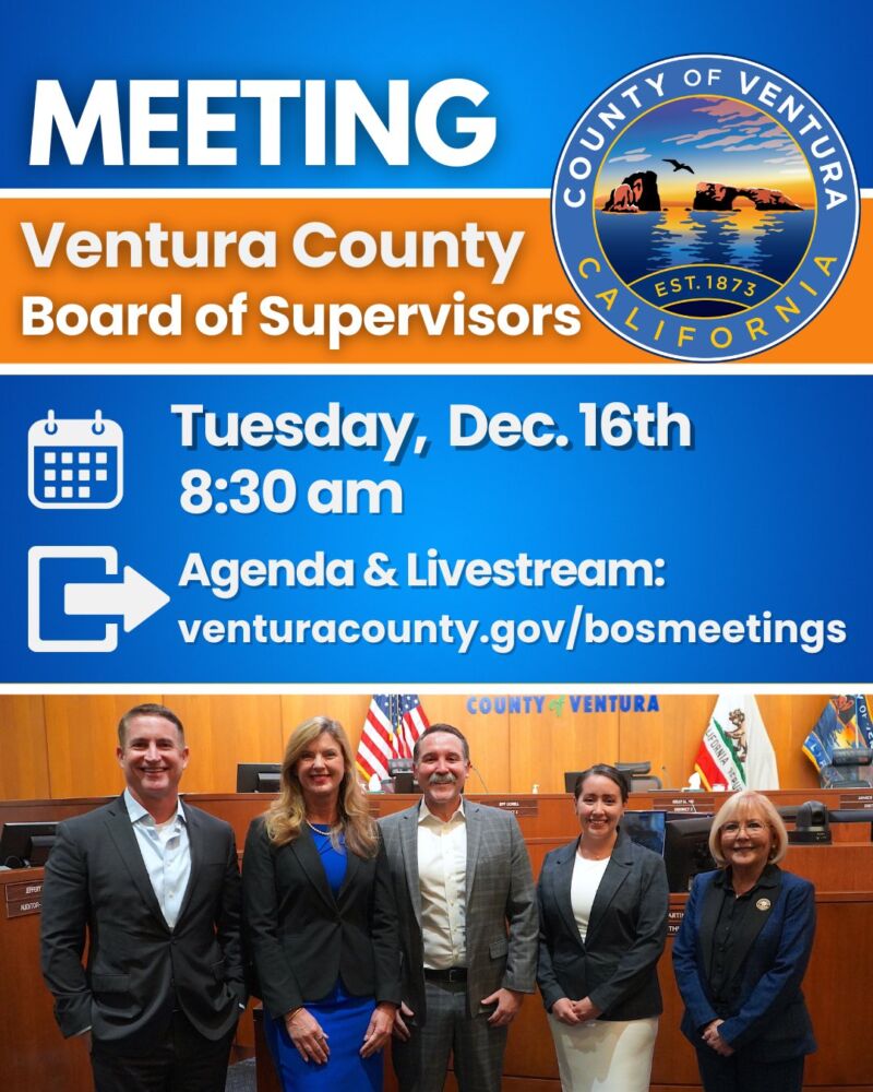 Image for the Tweet beginning: 📢REMINDER: The last Ventura County