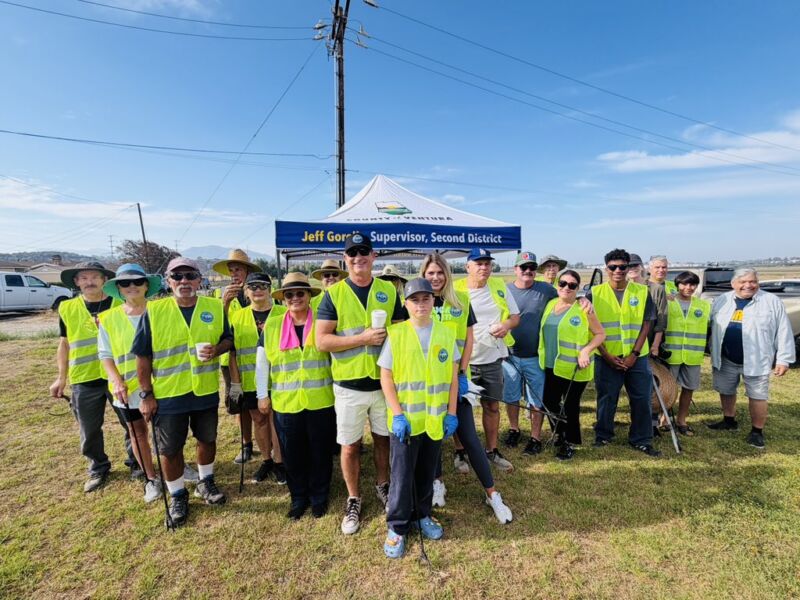 Image for the Tweet beginning: Somis Community Clean Up happening