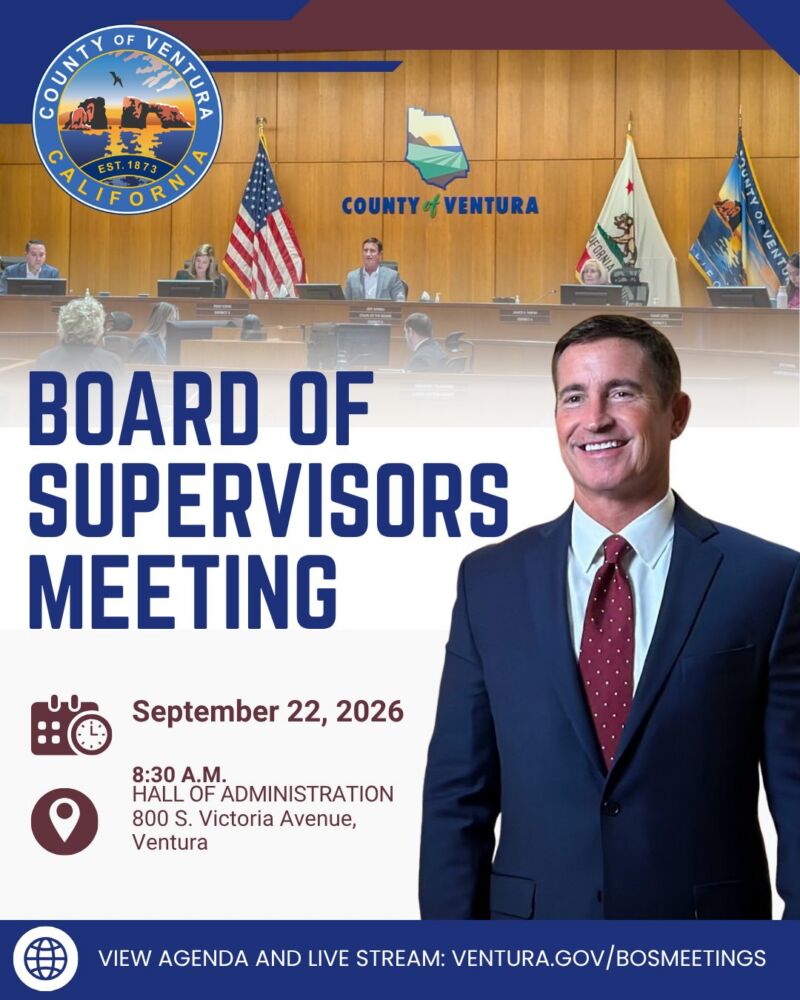 Image for the Tweet beginning: The next Ventura County Board