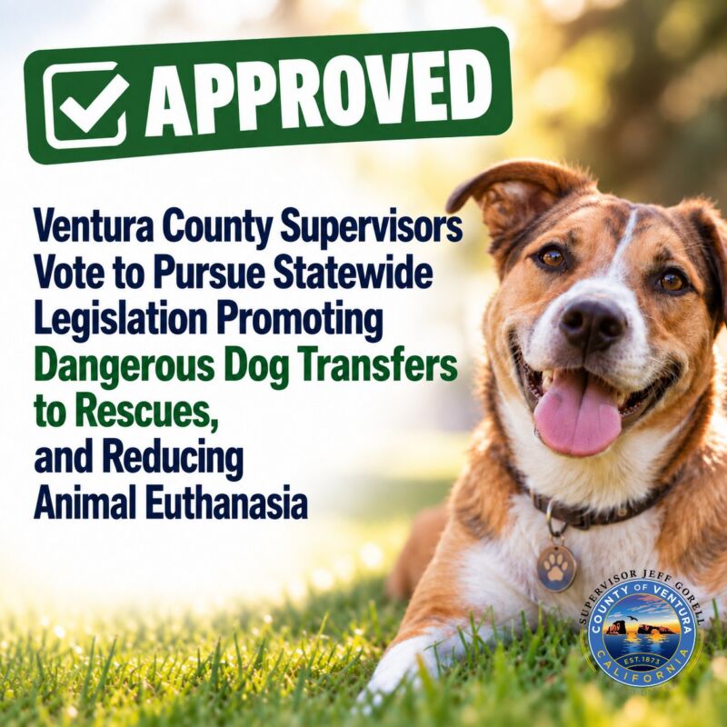 Image for the Tweet beginning: Ventura County Supervisors Vote to