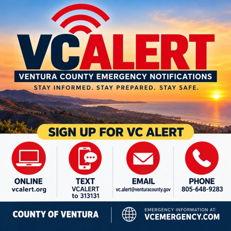 Image for the Tweet beginning: Ventura County is preparing for