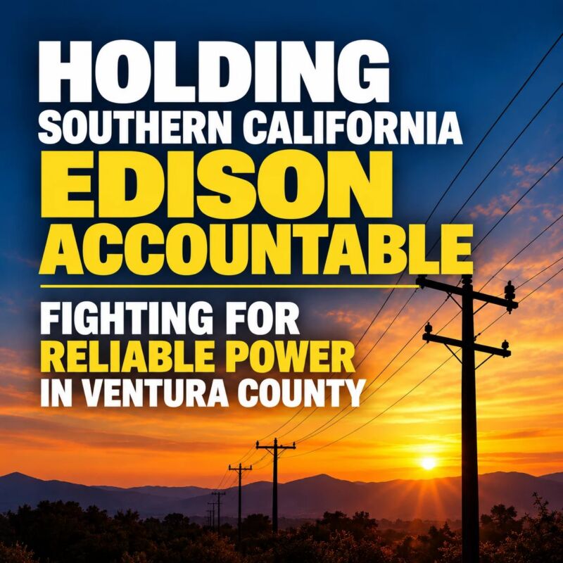 Image for the Tweet beginning: Holding Southern California Edison Accountable: